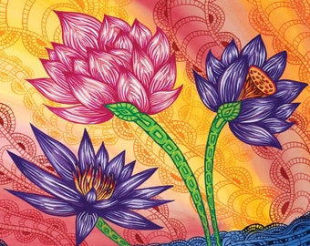 Waterlilies Gicleé Print