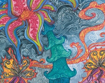 Volcano Giclee Print
