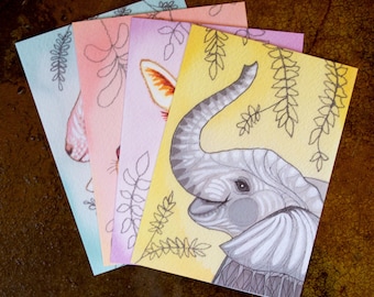 4 Pack Greeting Cards