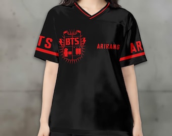 Custom Football Jersey Kpop BT-S Shirt, Personalized Team Name Number Color Jersey, Custom Sports Fan Shirt, Football Game Day Shirt