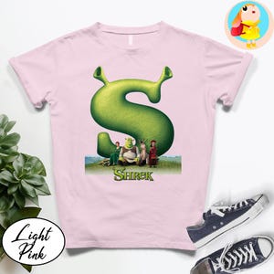 T-shirt Shrek grappige cartoon grafisch T-shirt retro filmshirt | Ogre Donkey Fiona Unisex T-shirt DreamWorks fan cadeau jaren 2000 nostalgie grappig Shrek