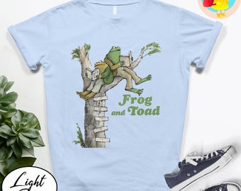 Grenouille dessin animé et crapaud rétro grenouille drôle chemise, chemise rétro grenouille drôle grenouille meme tee livre chemise amoureux, chemise des années 90 bibliothécaire tendance t-shirts