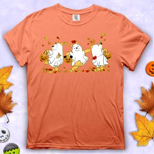 Cute Ghost Winnie The Pooh Halloween Shirt - Fall Trick or Treat Tee - Pumpkin Costume Bear T-Shirt - Spooky Season Shirt - Halloween Shirt