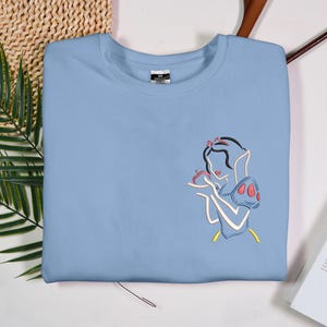 Snow White Princess Fairest Of Them Embroidered Shirt, Retro Snow White And Seven Dwarfs shirt, Trip Shirt