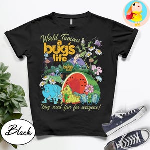 Vintage A Bug&#39;s Life A Bug&#39;s Land shirt, Retro Pixar Tee Heimlich Flik Hopper Princess Atta Bug shirt Family trip tee Insect Graphic Tee