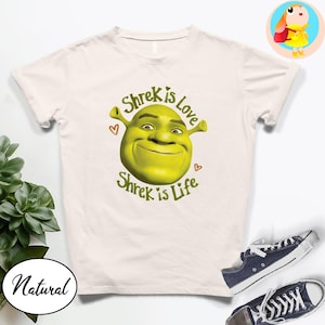 Shrek Funny Shirt Shrek is Love Shrek is Life Shirt Shrek Meme Shirt, Fiona Princess Shirts Shrek Party Shirt Gifts
