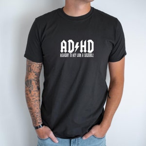 ADHD ACDC Sweatshirt, Adhd Hoodie For Friends Adhd Awareness Month, Adhd Apparel, Funny Adhd Hoodie, Cool Adhd Sweatshirt For Him/Her