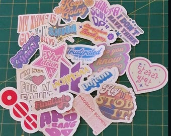 BTS mini stickers 20 pack for freebie making