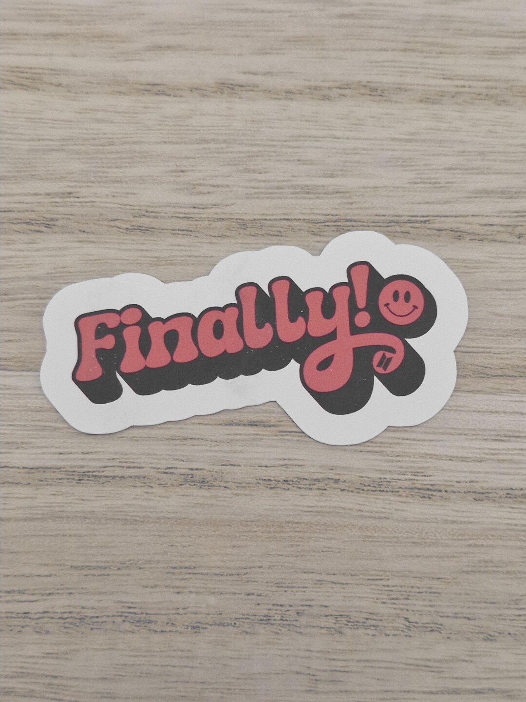 Finally Sticker BTS Jungkook Finally! Sticker - Etsy UK