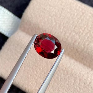 Natural Red Spinel 1.25 Carats, Burma Red Spinel Oval Shape - 7.25x5.98x3.63 MM for Jewelry | Loose Red Spinel | Red Spinel Jewelry