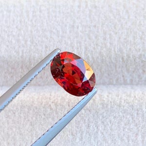 Natural Red Spinel 1.35 Carats, Burma Red Spinel Pear Shape - 6.86 x 6.00 x 4.59 MM for Jewelry | Loose Red Spinel | Red Spinel Jewelry