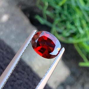 Natural Red Spinel 1.35 Carats, Burma Red Spinel Oval Shape - 7.39 x 5.95 x 3.52 MM for Jewelry | Loose Red Spinel | Red Spinel Jewelry