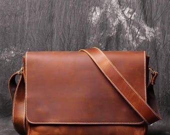 Bolso bandolera o bandolera de piel