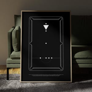 snooker Poster, snooker Wall Art, snooker Wall Decor, snooker Field Diagram, PRINTABLE Art, Downloadable Print, sport, stadium poster