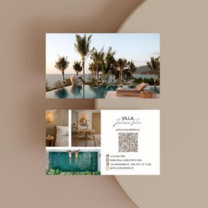 Airbnb villa business card for host owner, airbnb business, card airbnb villa