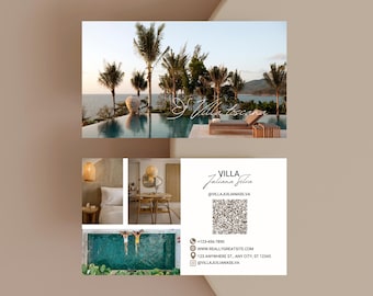 Tarjeta de presentación con código QR personalizada para anfitriones de Airbnb (archivo digital)