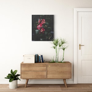 Pink Camellia Wall Canvas
