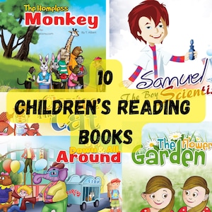 10 livres de lecture pour enfants, contes pour enfants, idées cadeaux, lecture éducative pour enfants, cadeaux d'anniversaire, livre électronique, PDF imprimable numérique