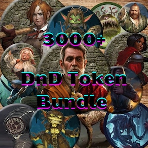 3000+ dnd Tokens Pack, transparent tokens ,various dnd race and classes , printable dnd tokens, rpg token, dnd character sheet, d&d token