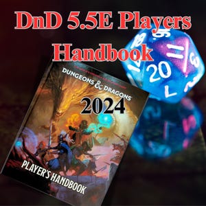 DnD 5.5e - Players Handbook 2024 with DnD 5e book set, File Size: Over 2GB of Rich, Immersive Content, PDF files, DnD, character sheet