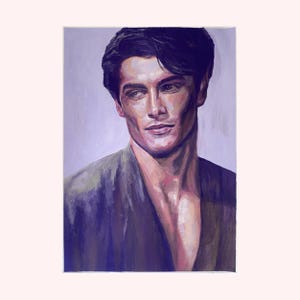 Ritratto di Rhysand n. 1 | Fan Art di ACOTAR | Dipinto della Corte dell'Alto Signore della Notte | Arte di Velaris | Casa del Vento