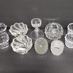 Choice of Vintage Crystal or Glass Votive Candle Holders