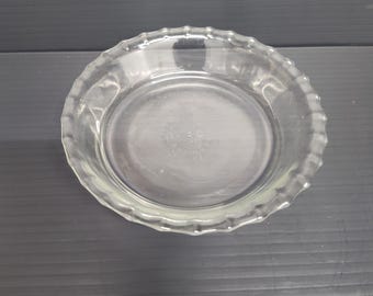 Vintage 1950s PYREX #206 Tart Mini Pan Pie Plate w/Scalloped Fluted Edge 6" Round USA