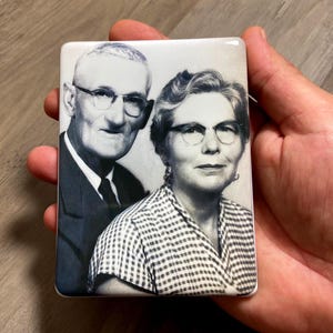 RECTANGLE Picture for Headstones | Ceramic Photo for Tombstone | Ceramic Headstone Photo | Porcelain Memorial Photo | Headstone Picture