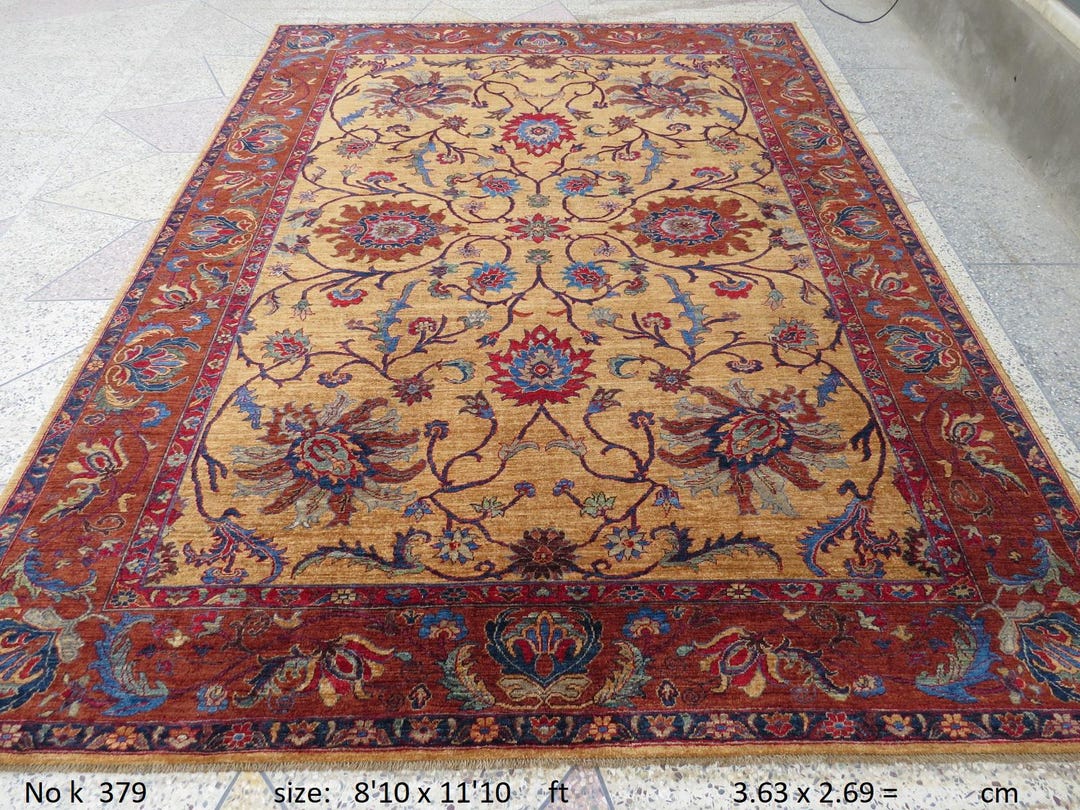 Goldan Rug Vintage Persian Style Amazing Golden Rug - Etsy