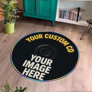 Video Game Rug, Gaming Rug, Video Game Disc Rug,Boys Room Rug,Gaming Room Rug, Gamer Gift, Gaming Decor, Customized Rug, CD Record, Hit Run