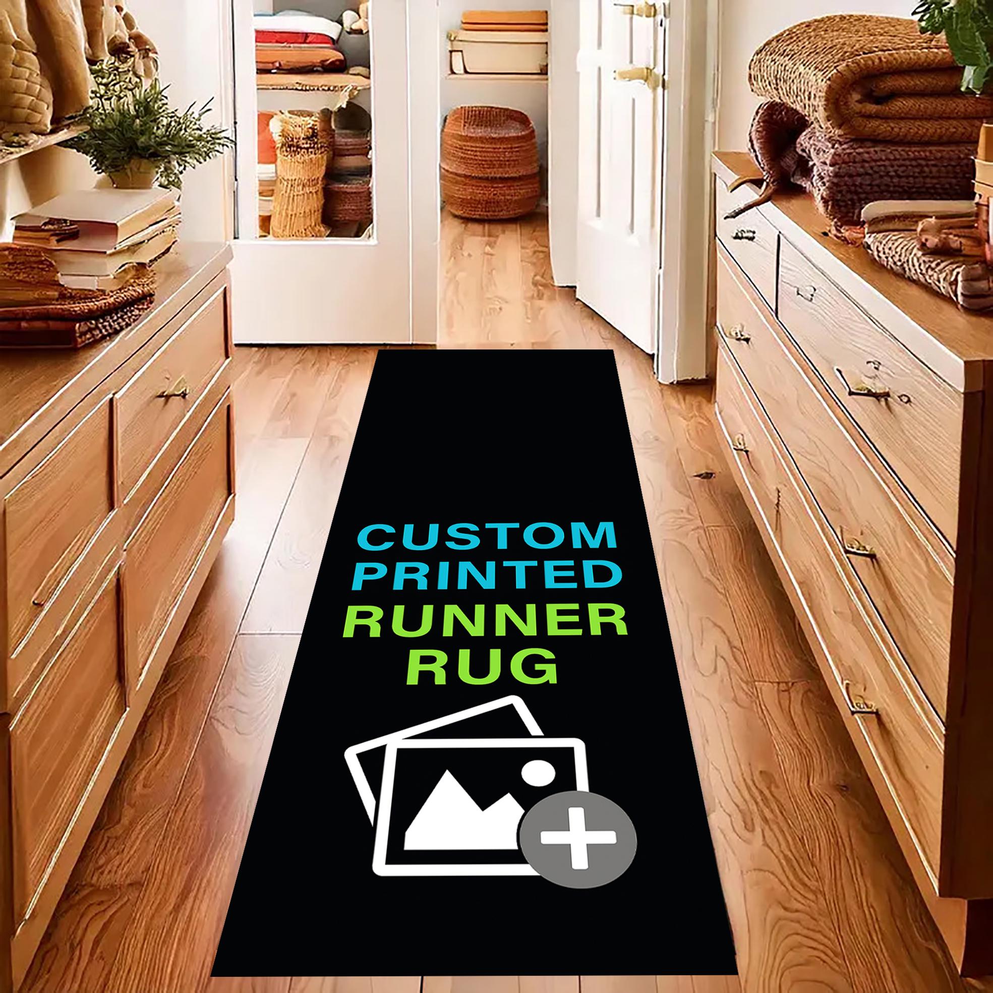 Custom Runner Rug With Logo or Image – Personalized Carpet for Hallway ...