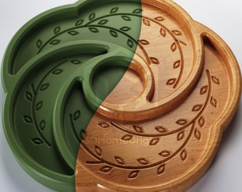 3D STL - Decorative & Functional Tray Model U1 - CNC files for wood router (stl, dxf, svg, eps, ai, pdf) and 3D Printer File (stl).