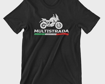 Multistrada T-Shirt for Ducati Fans & Italian Motorbike Fans Biker Race #D17
