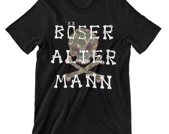 Camiseta elegante de viejo malo, camiseta de algodón con estampado de calavera de viejo malo, atuendo de Bad Bunny, regalo de camiseta vieja b1