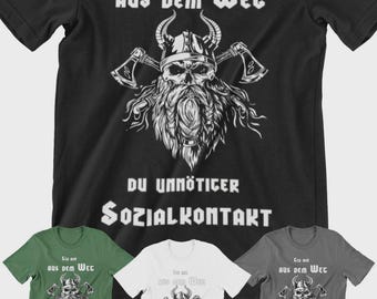 Out of the way Unnecessary social contact corona Fun T-shirt Shirt #B6