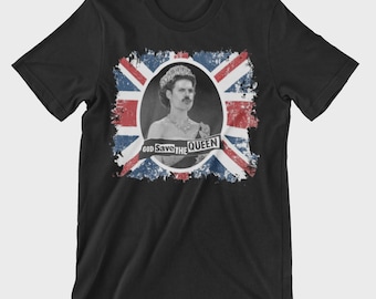 God save the Queen T-Shirt Freddy Rock Music Christopher Street Day CSD #F36