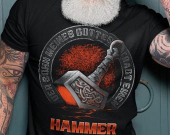 Camiseta Son Odin Thor Hammer Valhalla Viking Ragnar Viking Shirt Nordic Mythology Tee Regalo para él XS-8XL #A14