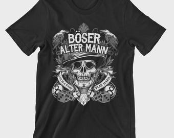 Bad Old Man T-Shirt XS to 8XL Rock Roll Gift Birthday Oldschool #C27