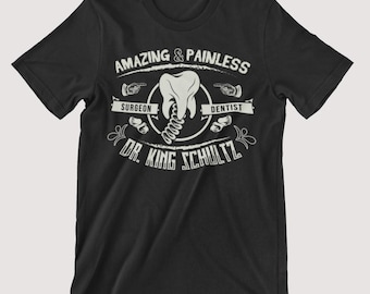 T-shirt Dr. King Schultz Django Unchained, style western, culte Tarantino #F15