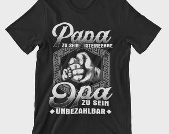Dad Grandpa Father's Day Gift Print T-Shirt Men's Fun Shirt #B7