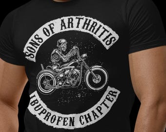 Sons of Arthritis Ibu. Chapter MC 1% Biker Shirt Motorcycle Club T-Shirt MC C8