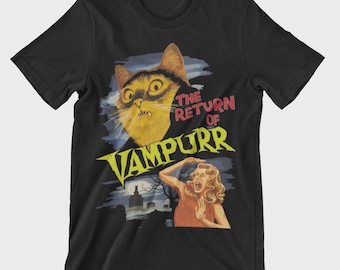 The Return of Vampurr t-shirt cult TShirt cat fun T-Shirt Cat #F31