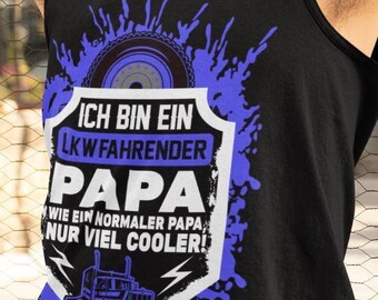 Camiseta elegante "Soy camionero como un padre normal", camiseta genial de camionero, camiseta genial de manga corta para papá b26