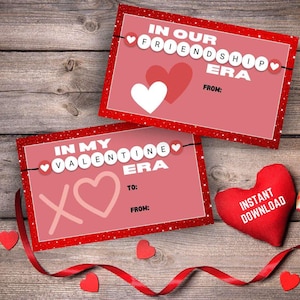 Tijdperken Valentijn | In het tijdperk van onze vriendschap | In My Valentine-tijdperk | Direct downloaden | Thuis afdrukken | Klasfeestje | Swiftie