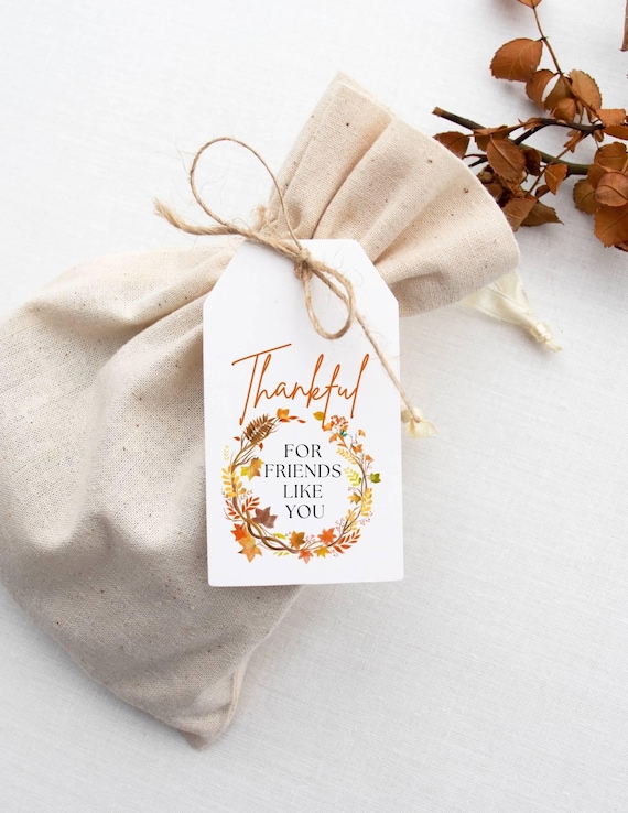 Thankful for Friends Like You Gift Tag | Friendsgiving Gift Tag | Thanksgiving Gift Tag | Instant Download | Printable Label | Fall Gift Tag