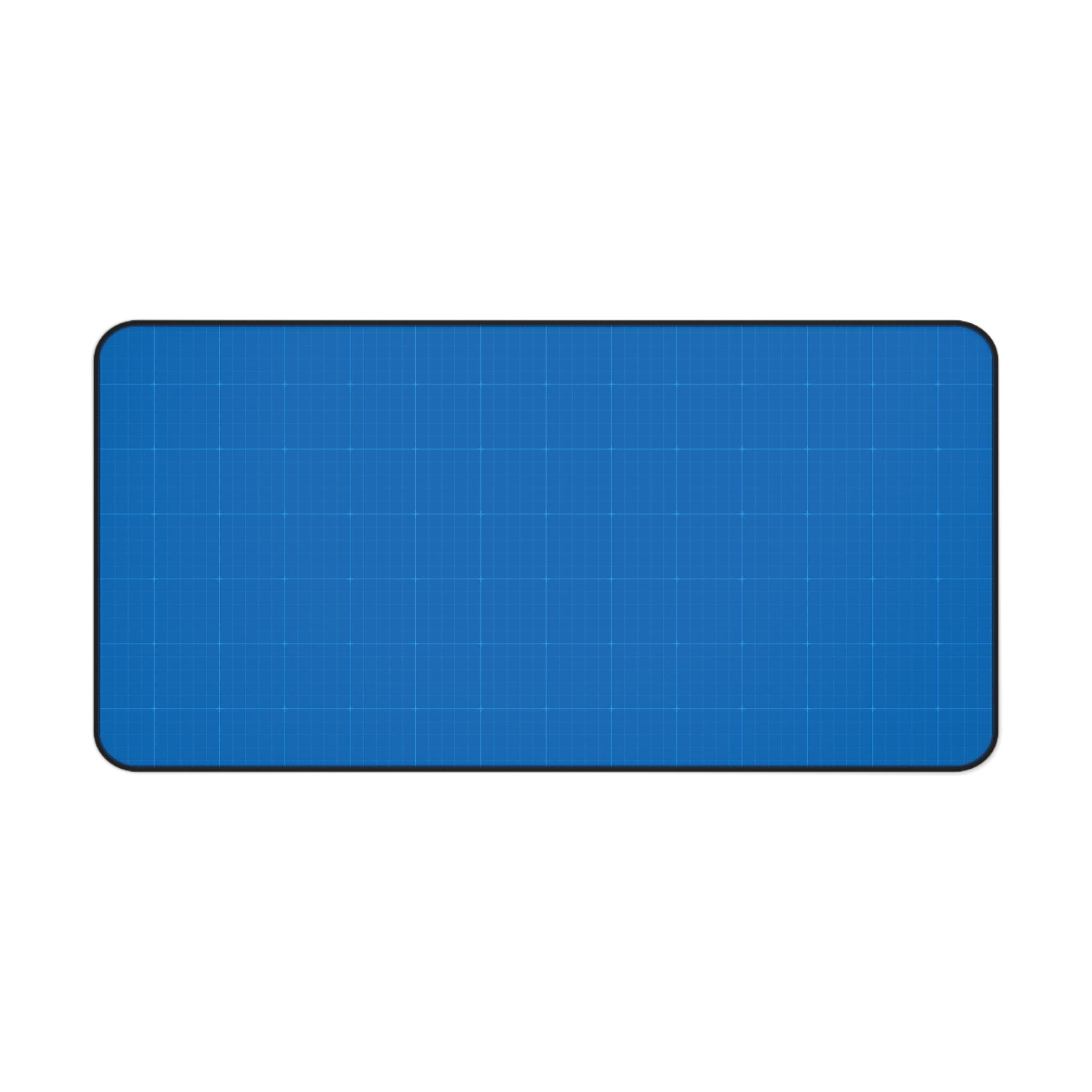 Blueprint Table Mat Blueprint Grid Desk Mat | 3 Sizes White Lines Minimalist Mouse Pad ...