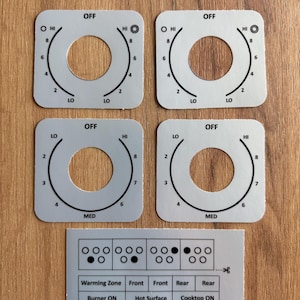 Samsung NE59M4310SS Vinyl-Aufkleber-Set für verblasstes Bedienfeld – Exakte Überlagerung