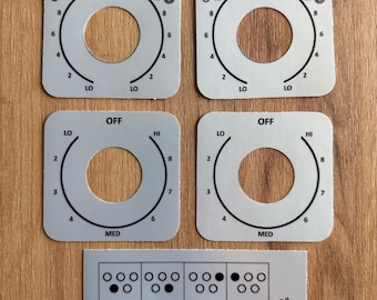 Samsung NE59M4310SS Faded Control Panel Vinyl Decal Kit - Exact Overlay Fix