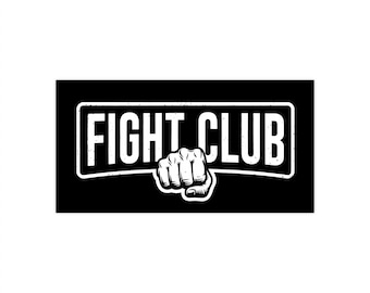 Pegatina para parachoques Fight Club MMA / Calcomanía de vinilo para deportes de combate (7.5" x 3.5")