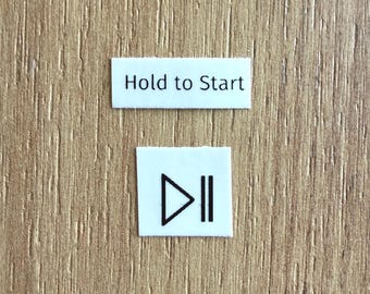 Washer & Dryer Replacement Stickers – Start/Pause Sticker for Easy Repair